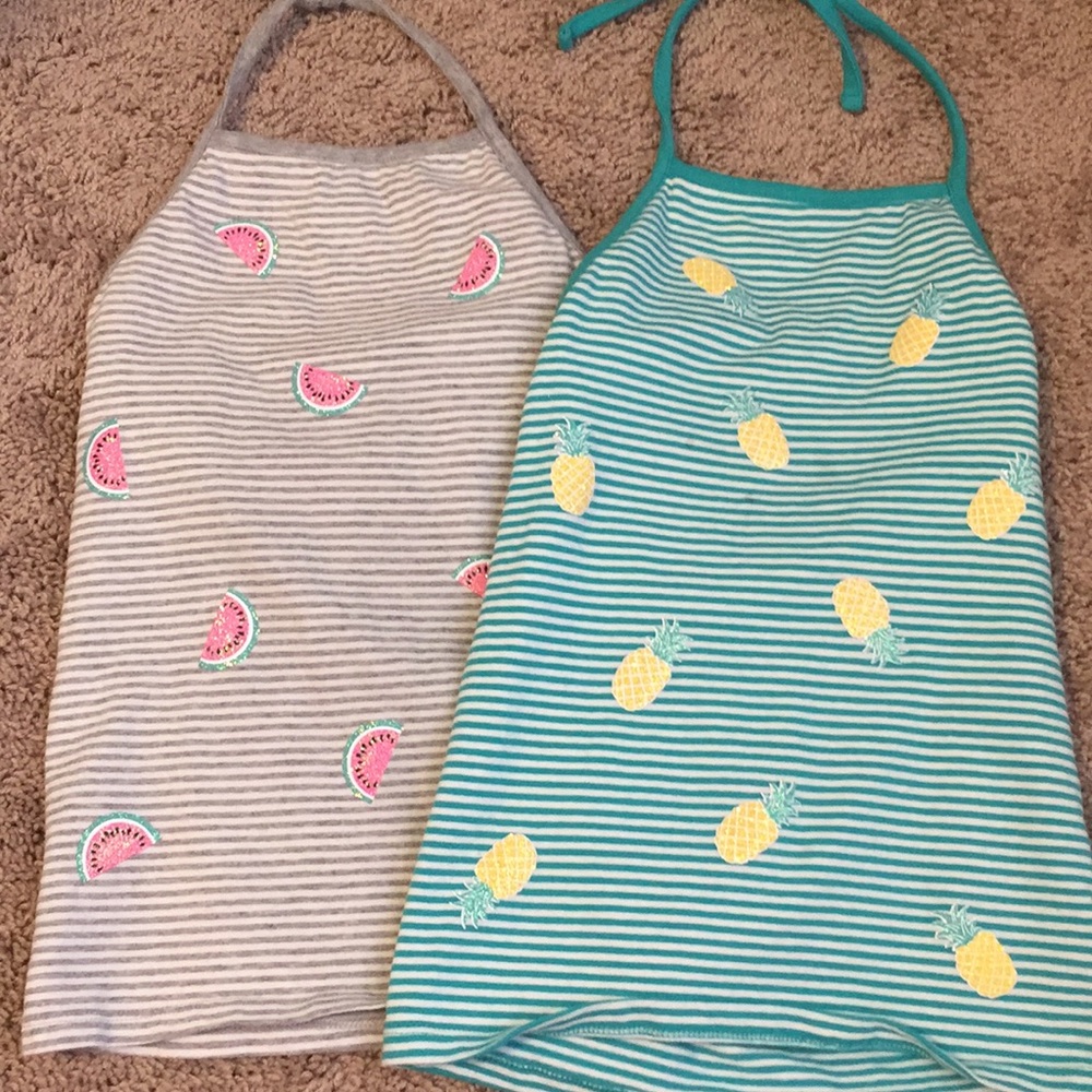 2 justice tank tops girls